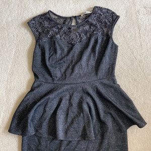 Mystic Black Shiny Dress